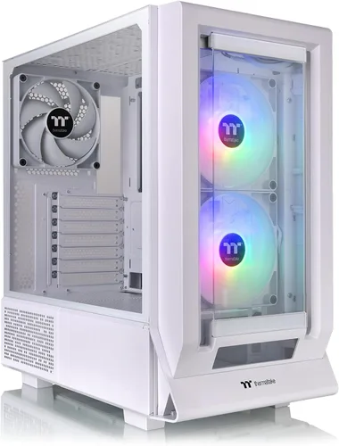 Vista 15 de Thermaltake Ceres 350 MX/Hydrangea Blue/Mid Tower/CT140 ARGB Fan*2/CT140 Fan*1/Panel frontal Mesh & TG/Conector oculto MB/CA-1Z3-00MFWN-00 Azul
