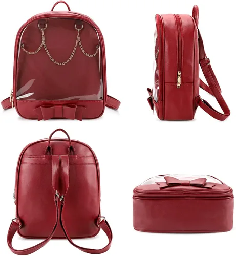 Vista 5 de SteamedBun Ita Bag Candy - Mochila con lazo de diseño Kawaii