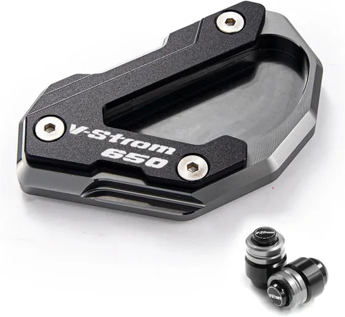 Vista 5 de Para Suzuki para V-Strom 650/XT para VSTROM 650 para DL650 Accesorios Soporte lateral con placa de soporte ampliada y placa de soporte de cubierta
