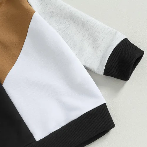 Vista 6 de Douhoow Conjunto de ropa de bebé con capucha y pantalones con cordón para bebé