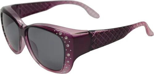 Vista 3 de PZ - Gafas de sol polarizadas para mujer para cubrir sobre gafas graduadas con protección UV