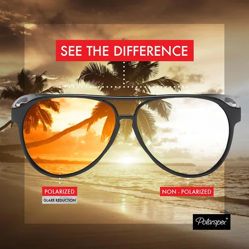 Vista 5 de PolarSpex Gafas de sol clásicas unisex polarizadas ultraligeras y flexibles de aviador