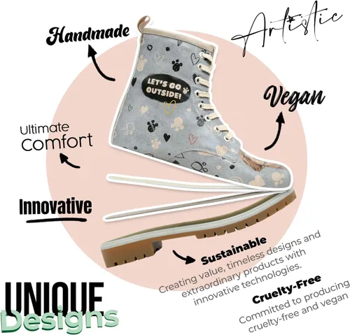 Vista 6 de DOGO Botas largas para mujer botas de invierno de cuero vegano y diseño único para mujer, botas cómodas y elegantes para mujer