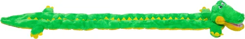 Vista 9 de Outward Hound Squeaker Matz - Juguete de peluche para perro, caimán, tamaño XL