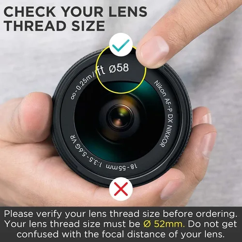 Vista 3 de waka Filtro UV MC de 2.283 in – Ultra Delgado 16 capas Multi Recubierto Ultravioleta Filtro de lente de protección para Canon Nikon Sony DSLR lente