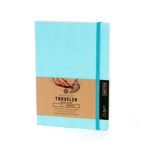 Vista 43 de Cuaderno de bocetos Travelers Dot Grid Pentalic Art, libre de ácidos