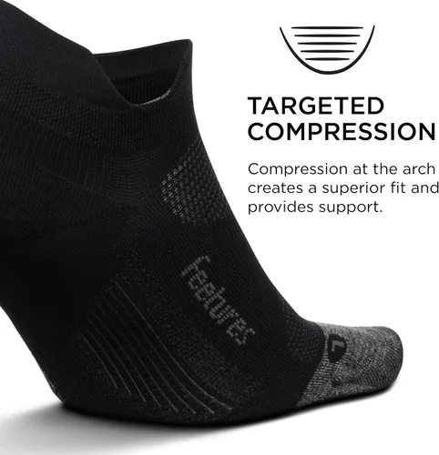 Vista 2 de Feetures Elite Ultra Light No Show Tab Solid - Running Socks for Men Women Athletic Compression Socks Moisture Wicking
