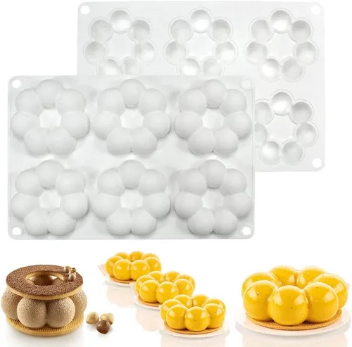 Vista 16 de Moldes de silicona mostsom Moldes de almendra y chocolate Moldes de caramelo para hornear dulces, jabones artesanales y velas para pasteles