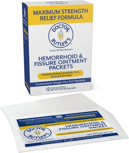 Vista 14 de Doctor Butler's Ungüento para hemorroides y fisuras – Tratamiento para hemorroides y crema para hemorroides con lidocaína y clorhidrato
