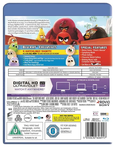 Vista 3 de The Angry Birds Movie Blu-ray 2016 Region Free