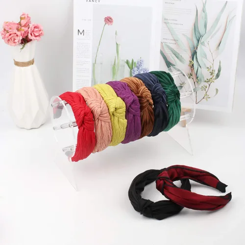 Vista 2 de OAOLEER Soporte para diadema, organizador de joyas transparente para adolescentes y mujeres, el organizador perfecto para exhibición de diademas