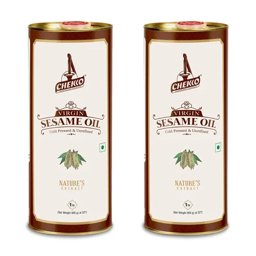 Vista 15 de CHEKKO Aceite de sésamo prensado en frío 100% puro, 1 litro (33 fl oz)