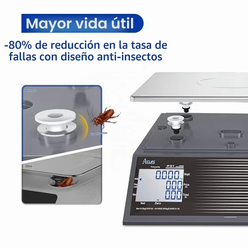 Vista 9 de ACLAS Báscula de computación de precio digital NTEP certificada legal para el comercio 30 libras 0.01 libras Báscula comercial al por menor