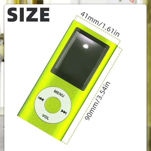 Vista 2 de Reproductor de MP3, reproductor de música digital MP3 multifuncional portátil, reproductor de música LCD de 1.8 pulgadas con auriculares