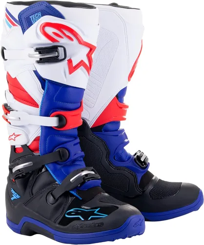 Vista 5 de Alpinestars Tech 7 Enduro Drystar Botas de motocross impermeables para hombre, comodidad mejorada, certificado CE