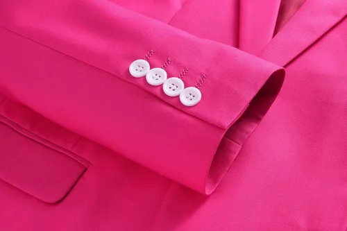 Vista 5 de MOGU Traje ajustado de 2 piezas para hombre, para baile de graduación, negocios, boda, baile (chaqueta de traje + pantalones)