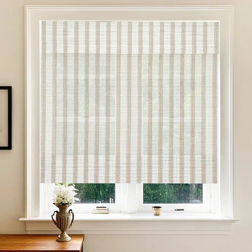 Vista 16 de LETAU - Cortinas de madera para ventanas con cenefa, filtran la luz