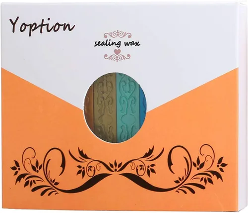 Vista 2 de Varillas de Cera para Sellar, Yoption 10 Piezas Varillas de Cera Multicolor con Mechas para Invitación de Boda Sobres de Regalo Tarjetas de Navidad