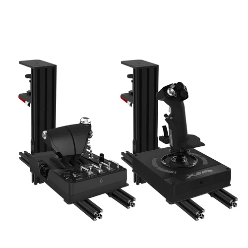 Vista 7 de Hikig 2 Set The Desk Mount for The Flight Sim Game Joystick Throttle and Hotas Systems Compatible with Logitech X56 X52 X52 Pro Thrustmaster