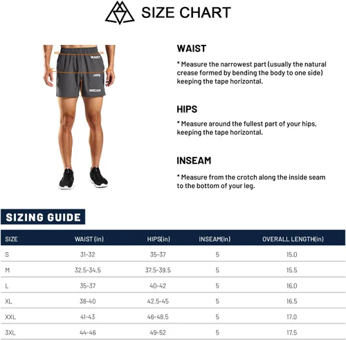Vista 7 de Haimont Pantalones cortos deportivos de 5 pulgadas para hombre, con bolsillos, resistentes al agua, ligeros, de secado rápido, pantalones cortos