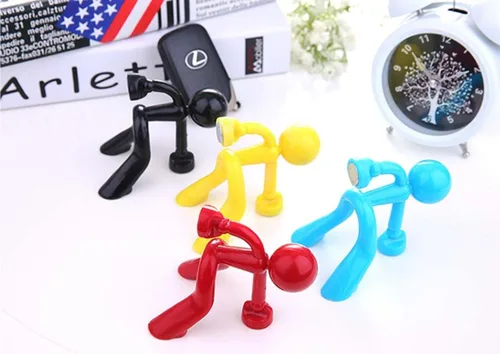 Vista 5 de Creative Wall Climbing Villain - Imanes para refrigerador, imán para colgar en la llave (negro, blanco, azul, naranja)