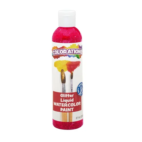 Vista 15 de Colorations Pintura líquida para acuarela sin parabenos, juego de 8 colores vibrantes, 8 onzas líquidas, no tóxica y fabricada en los Estados Unidos