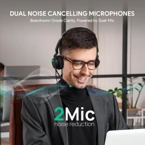Vista 2 de Yealink Auriculares USB con cable UH44, certificados por equipos