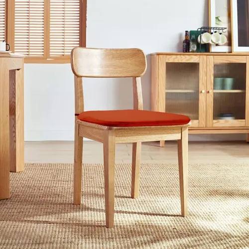 Vista 7 de Basic Beyond Juego de 4 cojines para sillas de cocina, de espuma viscoelástica en forma de U con lazos, 17 x 16 pulgadas, cojines de terciopelo