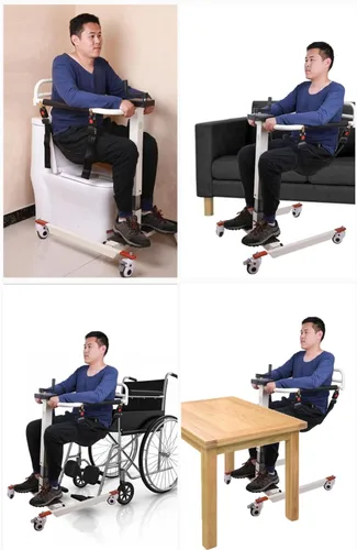 Vista 3 de Elevador de pacientes para silla de ruedas para el hogar, silla de transferencia de baño, silla de transferencia de paciente, silla de ducha