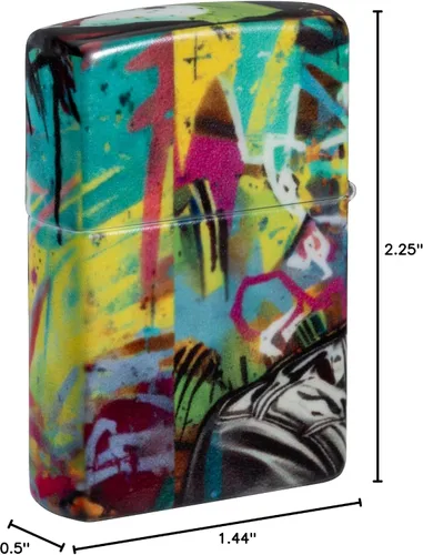 Vista 10 de Zippo Encendedor Gasolina 540 Color Punk Zombie 60007395 Sin Llenar