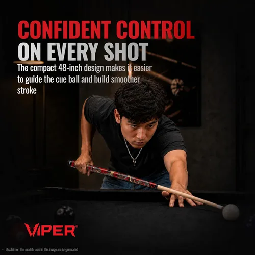 Vista 8 de Viper by GLD Products Junior 48" 2-Piece Pool Cue Stick, 6 Designs Dragón