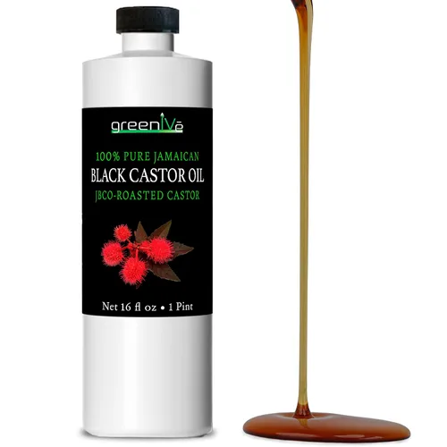 Vista 9 de GreenIVe Aceite de ricino negro jamaicano cultivado orgánicamente JBCO Botella de vidrio 100% puro prensado en frío Resultados de Amazin (4 onzas)
