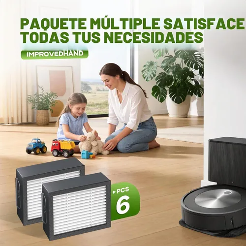 Vista 8 de Improvedhand Filtros de repuesto para i-Robot Roomba E I y J Series i1+ i3 i3+ i4 i5/plus i6 i6+ i7 i7+/plus i8 i8+ E5 E6 E7 piezas de aspiradora