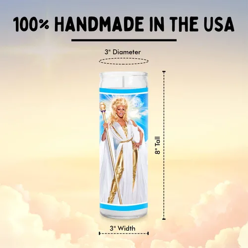 Vista 3 de Drag Queen - Vela votiva de cera de soja hecha a mano sin perfume, regalo único para fanáticos de la cultura pop y amantes del arte, decoración