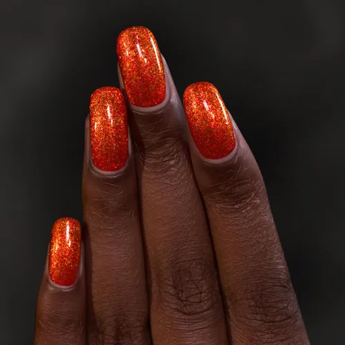 Vista 4 de ILNP Carved - Esmalte de uñas naranja brillante Jack-O'-Lantern