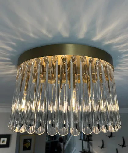 Vista 7 de Crystorama Emory - Soporte empotrado dorado moderno con 4 luces