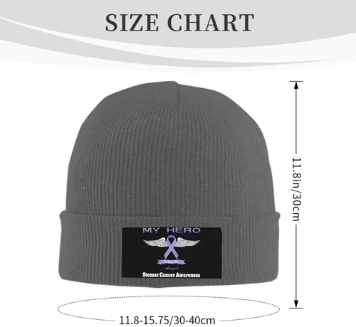 Vista 3 de Beanie Hat Unisex Stretchy Hat Soft Warmth Knit Hat Cap for Men & Women