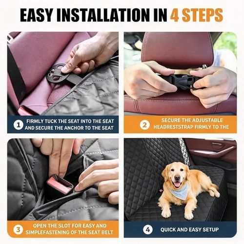 Vista 6 de Backseat Dog Cover for Cadillac STS 2005-2011