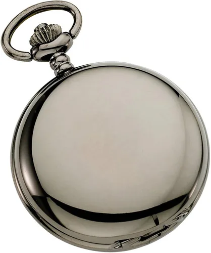 Vista 2 de Gotham de los hombres Gun Metal Cubierta De Dial Negro Reloj de bolsillo de cuarzo # gwc15042bbk