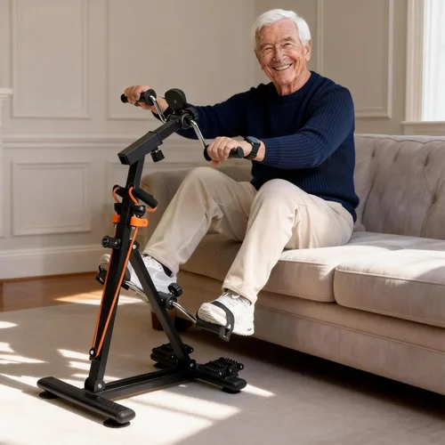 Vista 9 de Arm and Leg Exercise Pedal Machine for Seniors, Seated Rehabilitation Bike for Physical Therapy, Elderly Stroke Recovery & Mobility Training