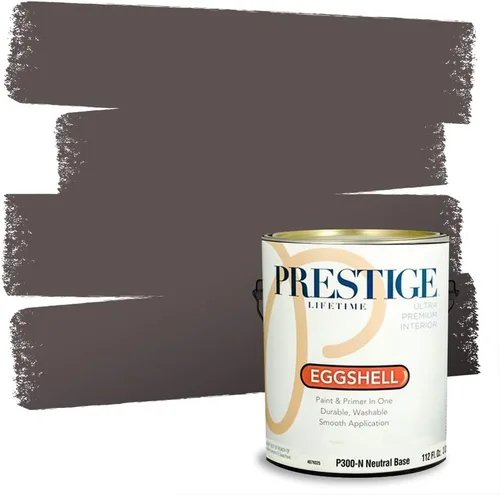 Vista 108 de PRESTIGE Paints - Pintura interior e imprimación en uno, 1 galón, cáscara de huevo, pimienta envejecida