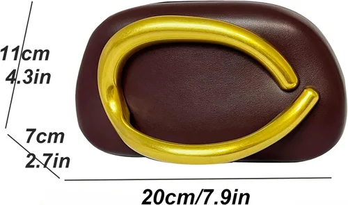 Vista 3 de Bolso de mano de acrílico para mujer, bolso de noche redondo clásico, bolso de manillar de metal vintage para boda, fiesta de graduación.