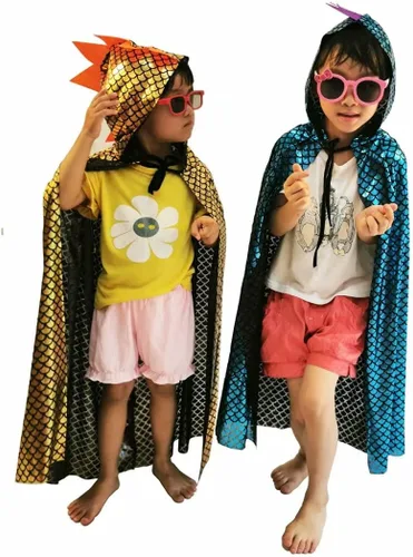 Vista 5 de Disfraces de dinosaurio, capa de dragón verde, ropa de disfraces de Halloween de 3 a 8 años