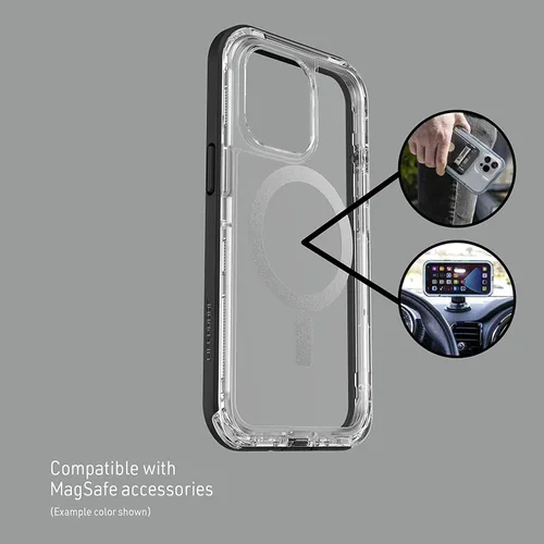 Vista 6 de LifeProof Next Screenless Series - Funda para MagSafe para iPhone 13 (no Mini/Pro/Pro Max), embalaje no minorista, cristal negro