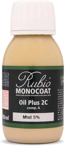 Vista 42 de Rubio Monocoat Muestra de Tinte y Acabado para Madera - Niebla 5% Aceite Plus Parte A Aceite de linaza para madera de secado rápido y ecológico