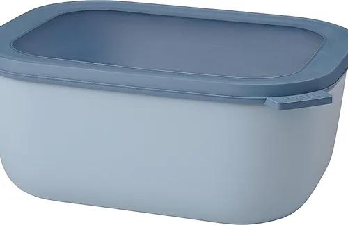 Vista 17 de Mepal Cirqula - Recipiente circular rectangular para almacenar y servir alimentos de 67.6 fl oz / 68 onzas con tapas transparentes, perfecto
