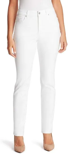 Vista 56 de Gloria Vanderbilt - Pantalones de mezclilla Amanda clásicos de tiro alto y pierna cónica petite para mujer Begonia Bloom