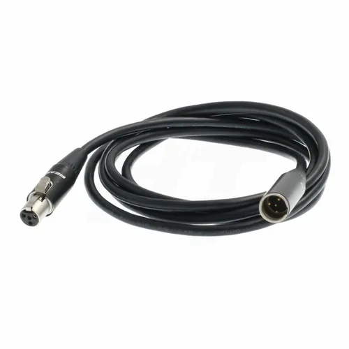 Vista 2 de Cable de extensión de adaptador de audio para micrófono Shure Headset SM-93 WBH WL Body Pack Transmisor Mini XLR 4 Pin TA4F macho a hembra (1)