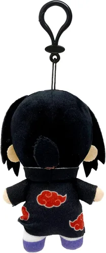 Vista 3 de Great Eastern Entertainment Naruto Shippuden Itachi Uchiha Mini peluche con gancho de 4.5 pulgadas de alto