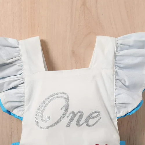 Vista 15 de IDOPIP Conjunto de ropa de 1er cumpleaños para niñas con estampado floral, estilo bohemio, con encaje, tutú y diadema de princesa